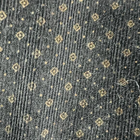 Tommy Hilfiger Micro Cord Button Down Shirt Black Casual LS Collar - L - Picture 4 of 5